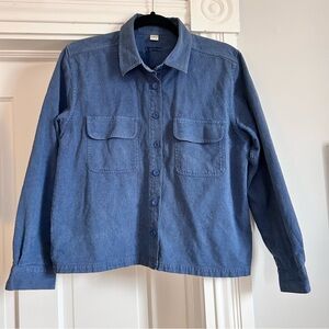 VTG Blue Denim Workers Button-Up Shirt